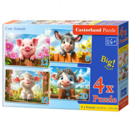 Puzzle 4in1 Cute Animals B-041084 universal