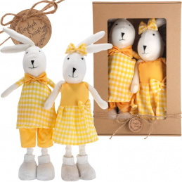 A couple of Easter bunnies in decorative packaging