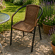 Aga Garden Chair RATTAN Black/Brown