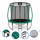 Aga SPORT EXCLUSIVE Trampoline 250 cm Dark Green + Safety Net + Ladder - SECOND QUALITY