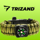 Bracelet SURVIVAL with accessories - Green