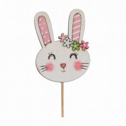 Wooden bunny on an Easter pick