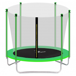Aga SPORT FIT Trampoline 180 cm Light Green + inner protective net