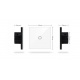 Glass touch switch double - black - GLASS