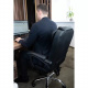 Office chair with footrest - black Malatec 23286 universal