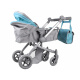 Multifunctional 4-in-1 Doll Stroller ZA4543 Gray-Turquoise
