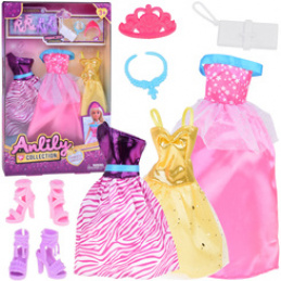 Set Fashion Outfits for Dolls Dress + Jewelry + Accessories ZA5413 Universal