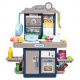 Blue kitchen set with light and sound functions + accessories