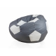 Aga Sofa bag BALL XXXL White - Grey + footrest