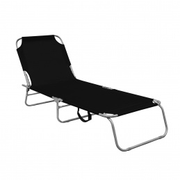 Aga Garden Reclining Lounger Black