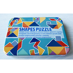 Set of Colorful Shape Puzzles
