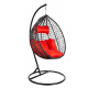 Aga Hanging Chair ORTA MR4200B-R Black/Red