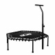 Aga FITNESS Trampoline 130 cm Black + handle