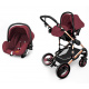 Kiduku Combined Stroller 3in1 Bórdo/Black