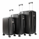 Aga Travel Set of Travel Suitcases MR4668 Black