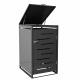 Aga Garbage Bin Shelter 66x80x116 cm Gray