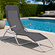 Aga 2x Garden Lounger SIESTA Light Grey
