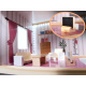 Aga MDF Dollhouse with furniture 78cm LED Black