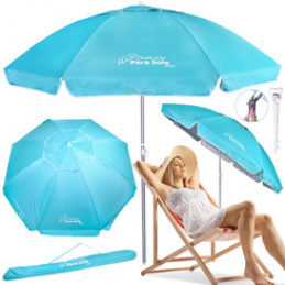 Universal Beach Garden Umbrella Chalkidiki Para SoleSun UPF50 240cm BROKEN SP0810