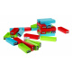 Mini arcade game Jenga for kids 3+ Tower stacking + 30 colorful blocks + dice