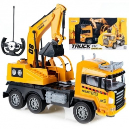 B5E REMOTE CONTROLLED TRUCK WITH EXCAVATOR         CONSTRUCTION MACHINE