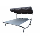 Linder Exclusiv Garden lounger for two persons with canopy MC4901