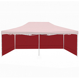 Aga Sidewalls for 3x6m Market Stall Burgundy