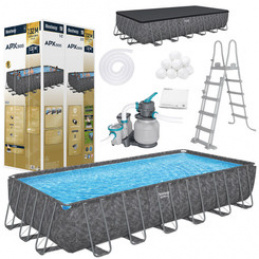Bestway Year-Round Pool with Frame APX 365 732x366cm Pump Ladder 561KG Universal
