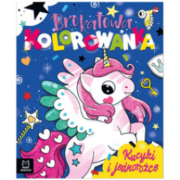 Axiom Glitter Coloring Book. Ponies and unicorns KS1043 universal