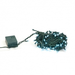 E10B1 CHRISTMAS LIGHTS WHITE 100LED 10M