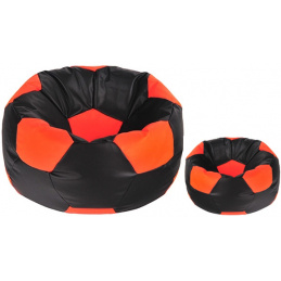 Aga Seat bag BALL XXXL Orange - Black + footrest - SEARCH