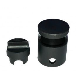 Aga Hat for inner net with circle Black