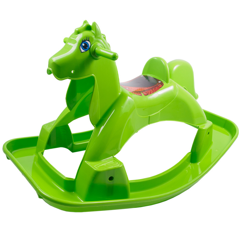 Doloni Plastic Rocking Horse Green
