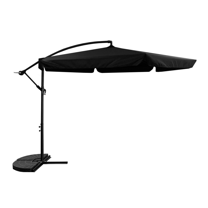 Aga Garden Cantilever Parasol 300 cm Black