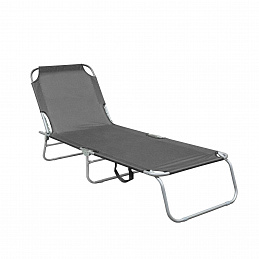 Aga Garden Reclining Lounger Grey 6DAZ641 - SECOND QUALITY