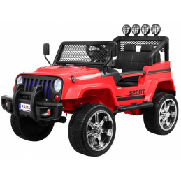 Off-road Vehicle Raptor Drifter Red + Remote Control + 4x4 Drive + Storage Space + Slow Start + MP3 LED Light