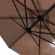 Aga Garden Cantilever Parasol 300 cm Brown