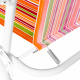 Aga Folding Chair OXFORD MR2128 Orange with Stripes