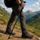 Aga Trekking Poles AntiShock 61–135 cm Black
