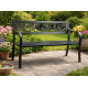 Aga Metal Garden Bench 125x53x77 cm
