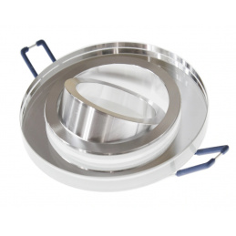 Round ceiling luminaire - glass - tiltable