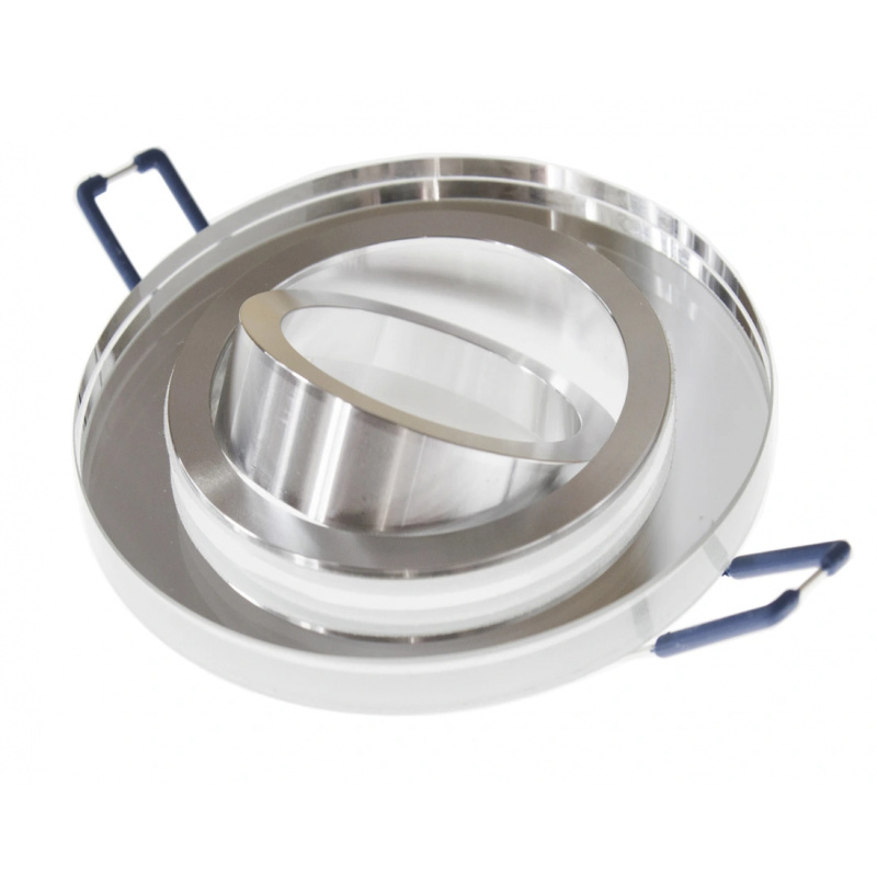 Round ceiling luminaire - glass - tiltable