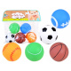 Rubber balls whistling set of 5 ZA3511