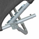 Aga Garden Reclining Lounger Grey