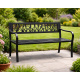 Aga Metal Garden Bench 125x53x77 cm