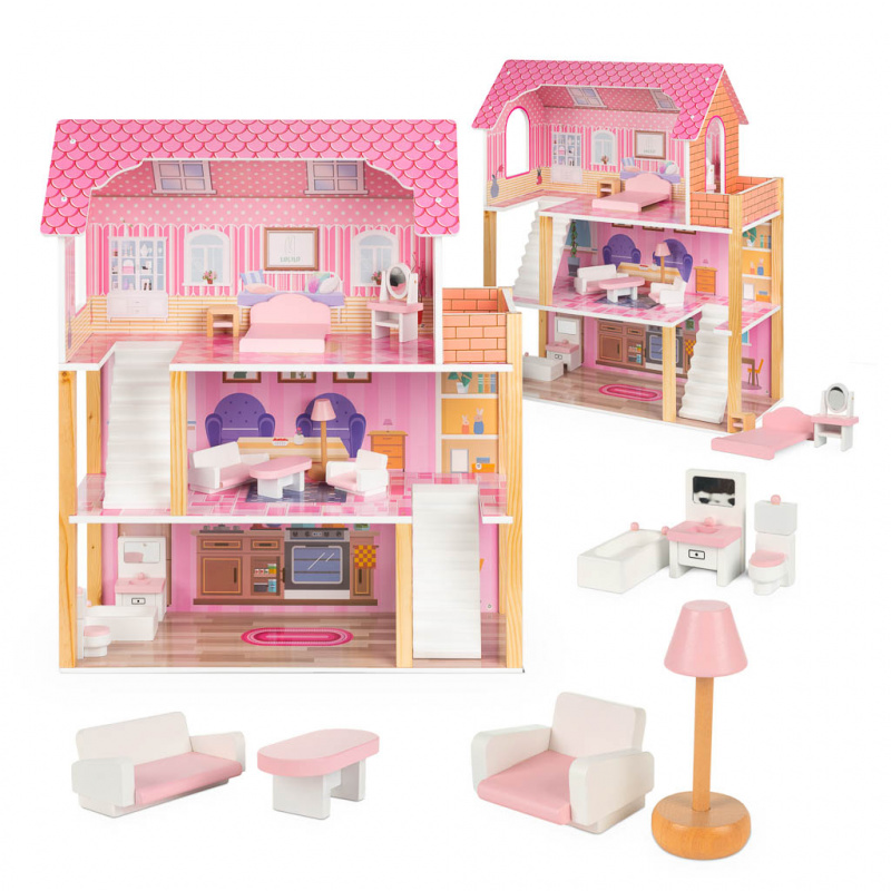 Wooden dollhouse LULILO Tulipo 70 cm