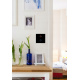 Glass touch switch double - black - GLASS