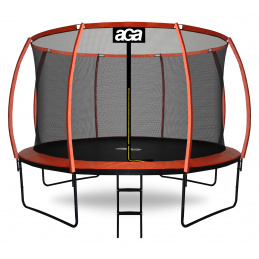Aga SPORT EXCLUSIVE Trampoline 366 cm Orange + Safety Net + Ladder