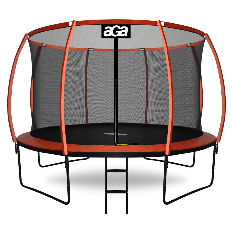 Aga SPORT EXCLUSIVE Trampoline 366 cm Orange + Safety Net + Ladder