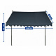 Aga Telescopic Awning 300x120 cm Grey